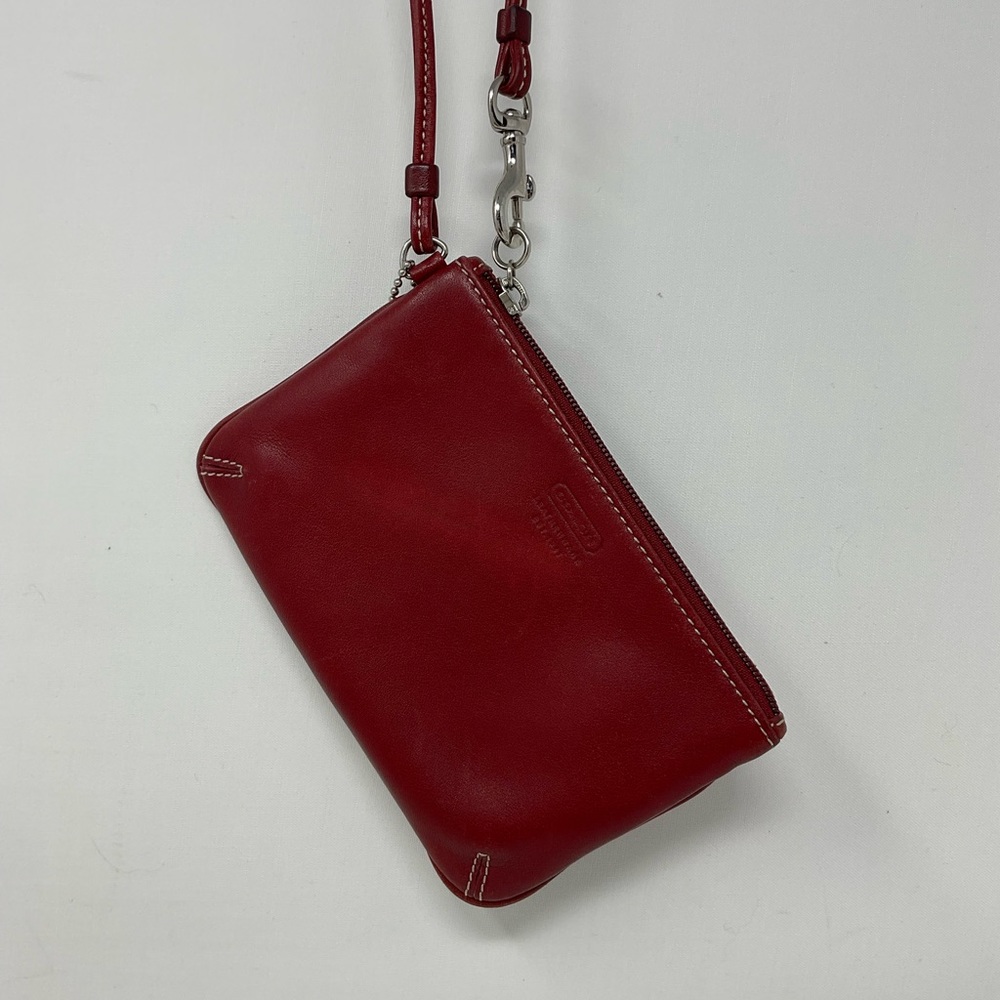 Coach leather wristlet